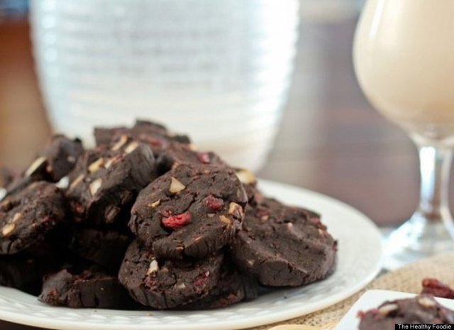 Double Dark Chocolate Cookies: Duble bitter çikolatalı kurabiye