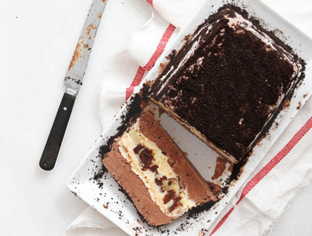 Brownie Ice Cream Cake: Brownie dondurma