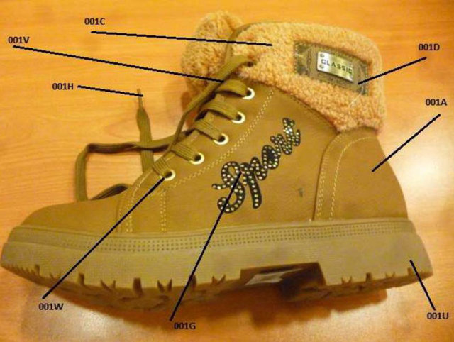 Gümrük ve Ticaret Bakanlığı, kanserojen madde ihtiva eden ayakkabıların fotoğraflarını kamuoyu ile paylaştı.