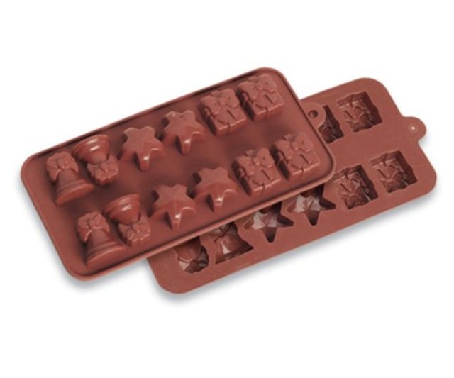 En şık çikolatalar ve en tatlı yeni yıl kurabiyeleri için bir pişirme kalıbı, İpekyolu 15.90 TL.