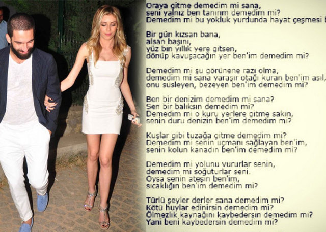 Sinem Kobal'la evliliğin kıyısından dönen Arda Turan'ın tüm paylaşımları 'gönderme' olarak kabul ediliyor. Turan'ın Mevlana'dan alıntı yaptığı bu sözler de onlardan biri...