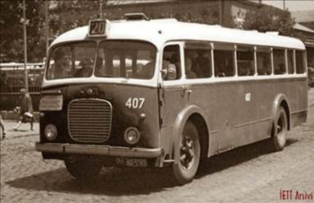 1956 - Çekoslavakya'dan toplam 300 otobüs getirtildi.