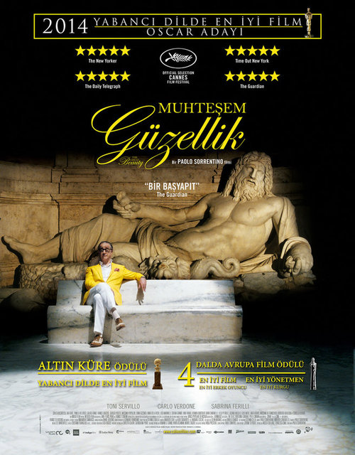 9-Muhteşem Güzellik (La Grande Bellezza) (2013): Paolo Sorrentino, Roma'nın kaymak tabakasının 'güzellik' tanımına Federico Fellini'nin kurallarıyla bakıyor. Geçen yıl İtalya'ya Oscar heykelciği getiren film, Cannes'da da ana yarışmadaydı.