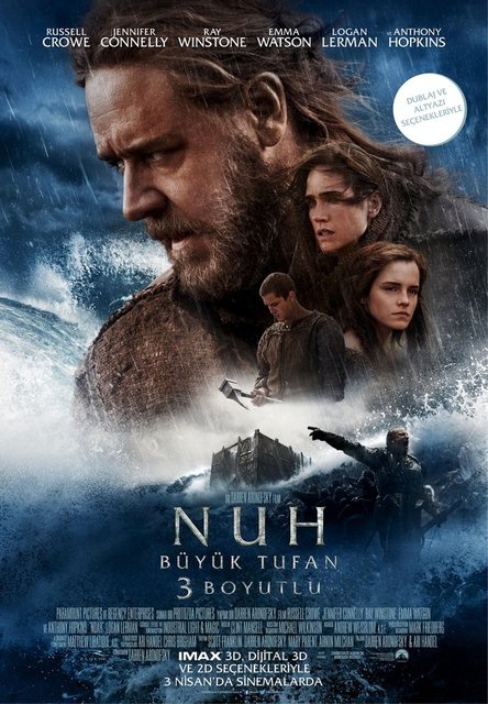 28-Nuh: Büyük Tufan (Noah) (2014): Ülkemizde 2014'ün en çok izlenen yabancı filmi, 'dini epik' tanımını kökenimize götürmesiyle değerli. Aronofsky ile Crowe'u bir araya getirip, Nuh'un Gemisi efsanesine dair yıllardır beklenen görsel mirası canlandırıyor.