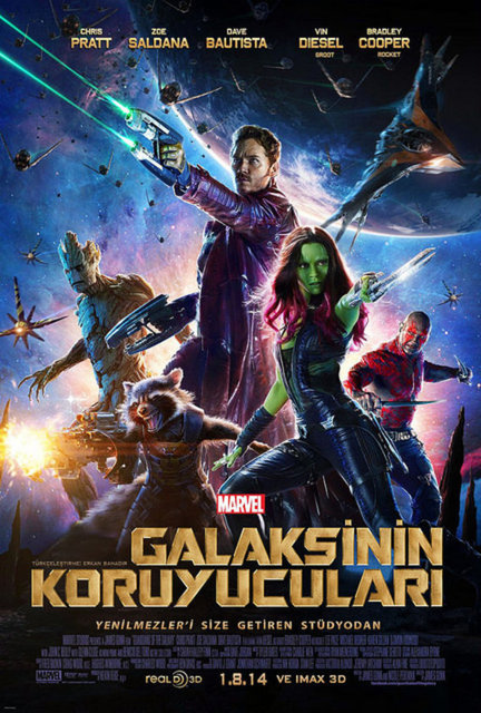 7-Galaksinin Koruyucuları (Guardians of the Galaxy) (2014): Özgün çizgi roman uyarlaması, 60'lı 70'li yılların pop/rock şarkıları ve 80'lerin yaşam tarzını barındıran bir uzay operası evreni sunuyor. Bu emek, ABD'de yılın en çok izlenen filmini doğurdu.