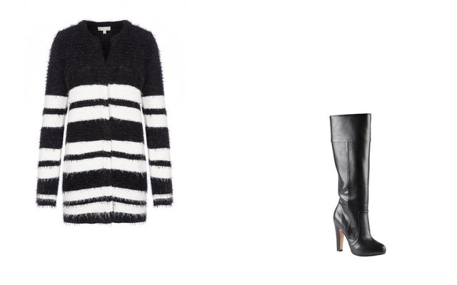 Kışın soğuğunda sıcaklık veren dokusuyla hırkalar ama özellikle oversized formlu olanlar trendler arasında yer alacak. Hırkalarınızı şık deri çizmelerle tamamlayabilirsiniz. Hırka Twist 110 TL.