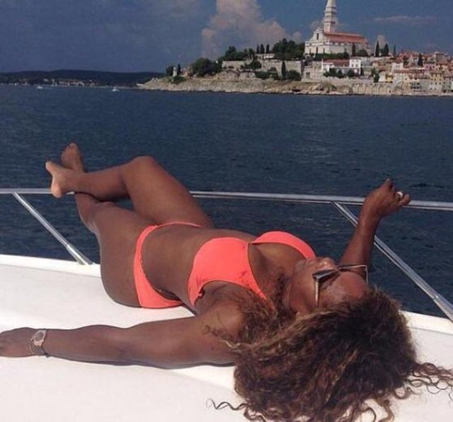 Serena Wililams'ın Hırvatistan tatilinden.  -