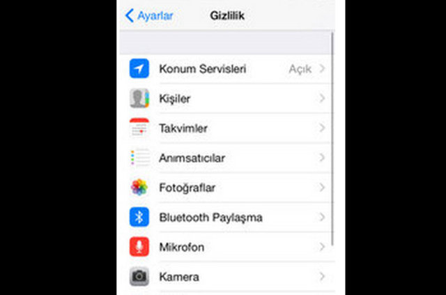 Bunun için öncelikle 'Ayarlar'dan !Gizlilik! menüsüne gitmeniz gerekiyor.  -