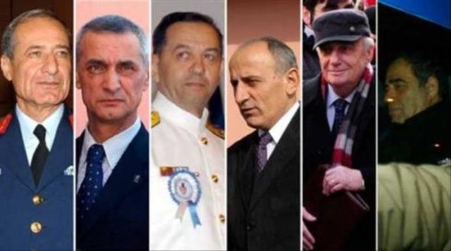 Milletvekili emekli Korgeneral Engin Alan, eski 1. Ordu Komutanı emekli Orgeneral Çetin Doğan, eski Deniz Kuvvetleri Komutanı emekli Oramiral Özden Örnek, eski MGK Genel Sekreteri emekli Orgeneral Şükrü Sarıışık ve emekli Albay Dursun Çiçek tahliye oldu.