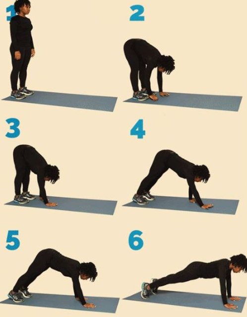 Şınav pozisyonunda yürüme