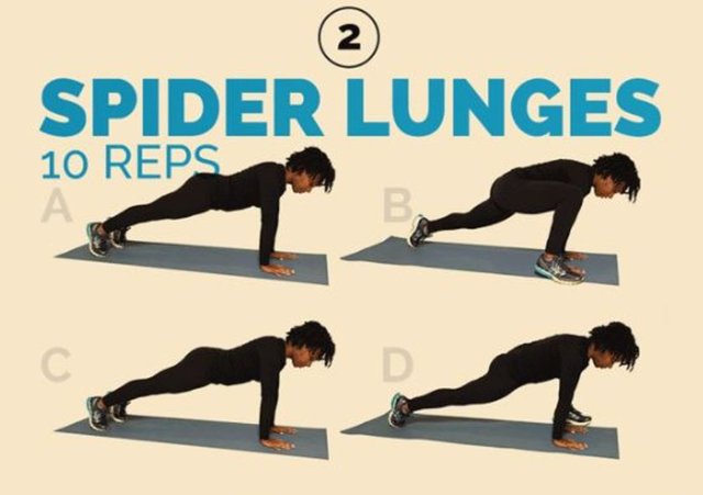 Örümcek hamleleri - 10 tekrar