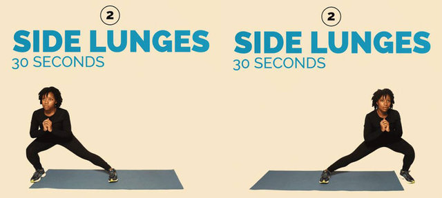 Yana hamleler  -     30 saniye  -     10 saniye dinlenme