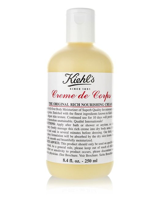 Kiehl's Creme de Crops. Çok kuru veya pul pul olmuş ciltler için uygun bir nemlendirici olma özelliği taşıyan ürün 10 gün boyunca devamlı kullanıldığında, pürüzsüz bir cilt dokusu sağlanmasına yardımcı oluyor. 29 TL. (75 ml.)