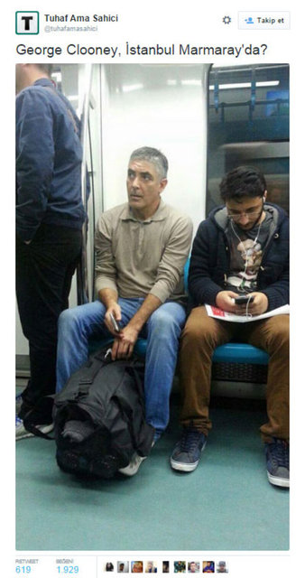 Twitter'da paylaşılan bu fotoğraf ünlü oyuncunun ikizi gibi duruyor. 