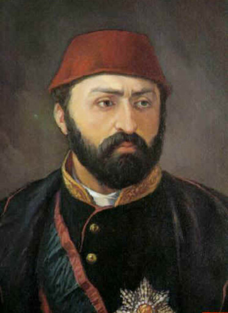 32-I.Abdülaziz Hân: Çemberllitaş'taki Sultan II. Mahmut Hân Türbesi'nde.