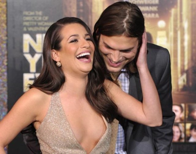 Ashton Kutcher - Lea Michele