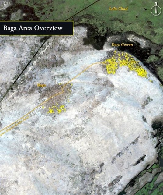 Uydu fotoğrafı uzmanları, Baga ve Doron Baga'da saldırı 2 Ocak saldırı öncesi ve 7 Ocak saldırı sonrası çekilen uydu fotoğraflarını değerlendirdi.
