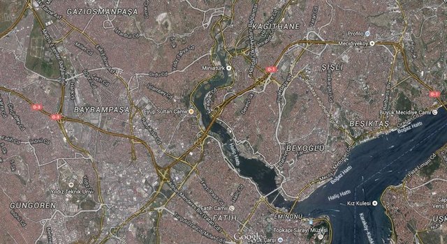 Haliç köprüsü üzeri