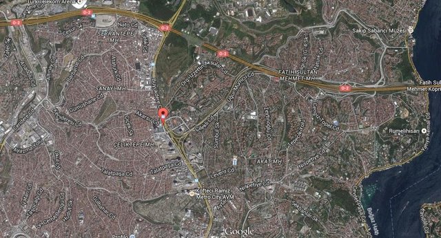 Büyükdere Caddesi 4.Levet otobüs durakları mevkii