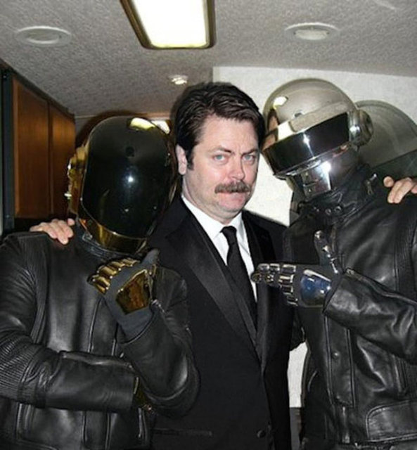 Nick Offerman ve Daft Punk -