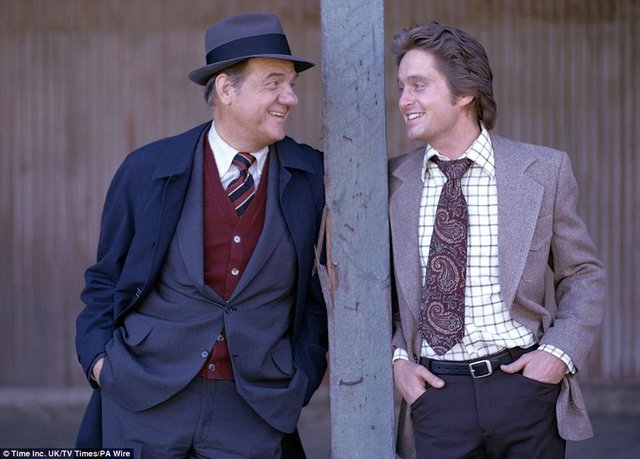 Karl Malden ve Michael Douglas 1970'lerde