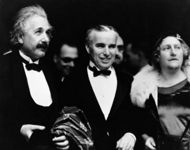 Albert Einstein ve Charlie Chaplin -