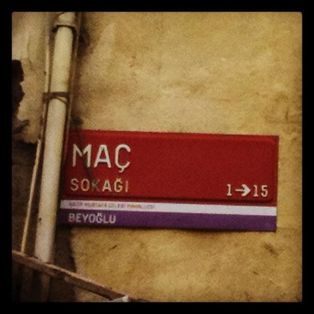 Maç Sokağı - Beyoğlu