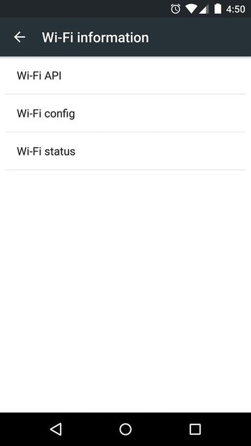Wi-fi konfigürasyonlarını ve anlık Wi-fi durumunu bu alandan görebiliyorsunuz.