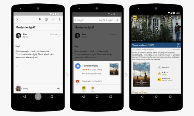 ANDROİD MARSMALLOW'U TANIYIN! - GOOGLE NOW ON TAP  - Home düğmesine uzun basarak açtığınız Google Now on Tap, Android Marshmallow'un en önemli yeniliklerinden. -