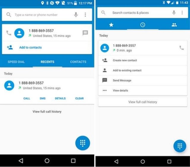 Yeni sürümde Telefonn ve Rehber uygulamalarının değişmesi bekleniyor.