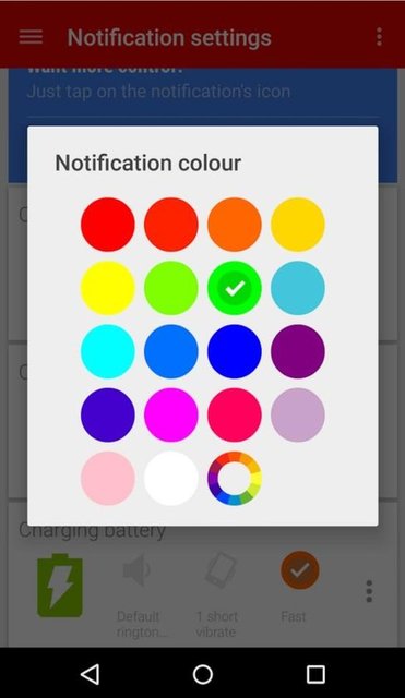 Bildirim ışığı için renk seçenekleri gelebilir. Örneğin Facebook'tan bildirim geldiğinde LED'in mavi, WhatsApp'tan bildirim geldiğinde ise LED'in yeşil yanmasını isteyebilirsiniz.