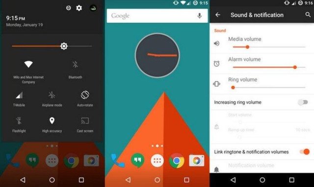 Koyu ve açık arayüz seçeneklerinin yanı sıra beklenen bir diğer özellik ise önceden hazırlanmış ve resmi Android temaları.