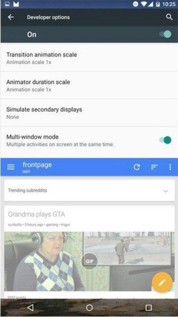 Samsung ve LG gibi ekran bölme özelliğinin android işletim sisteminde varsayılan bir özellik olarak sunulması bekleniyor.