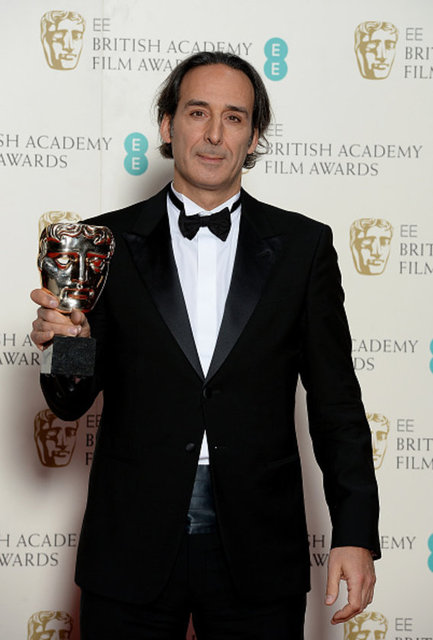 Alexandre Desplat, "The Grand Budapest Hotel" filminde "En İyi Özgün Müzik" dalında ödül aldı.