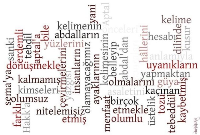 Çok kullandığımız bazı isimler vardır. Nereden geldiğini de bilmeyiz, ama yinede onları kullanmaya devam ederiz.