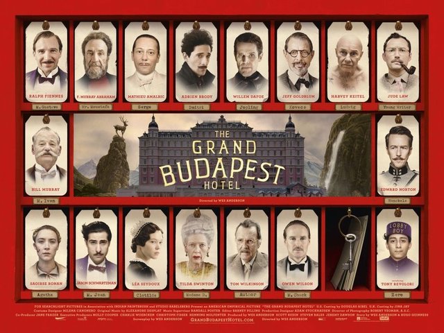 The Grand Budapest Hotel'in 'En İyi Tasarım', 'En İyi Kostüm Tasarımı', 'En iyi Saç ve Makyaj' dallarında ödül alması bekleniyor