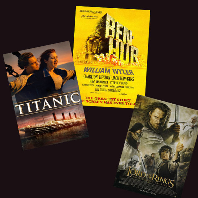 "Titanic", "Ben-Hur" ve "Yüzüklerin Efendisi:Kralın Dönüşü", 11'er Osacar kazandı.
