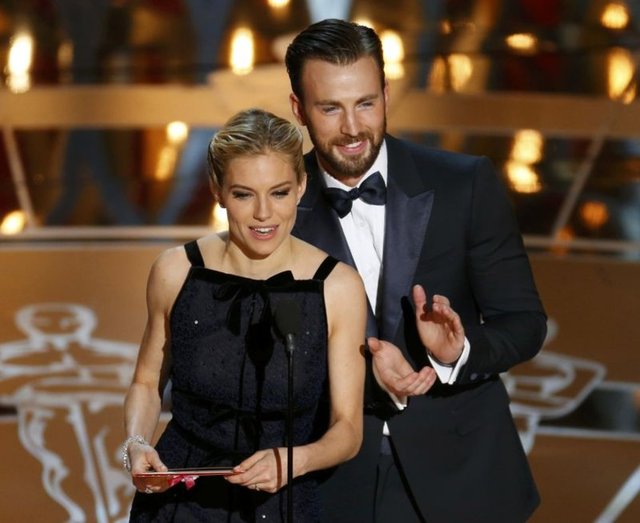 SIENNA MILLER, CHRIS EVANS