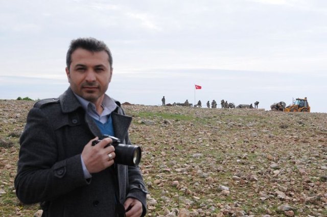 Süleyman Şah Türbesi'nin yeni yeri Suriye Eşmesi'ndeki inşaat çalışmalarını HABERTÜRK muhabiri Ahmet Yukuş görüntüledi