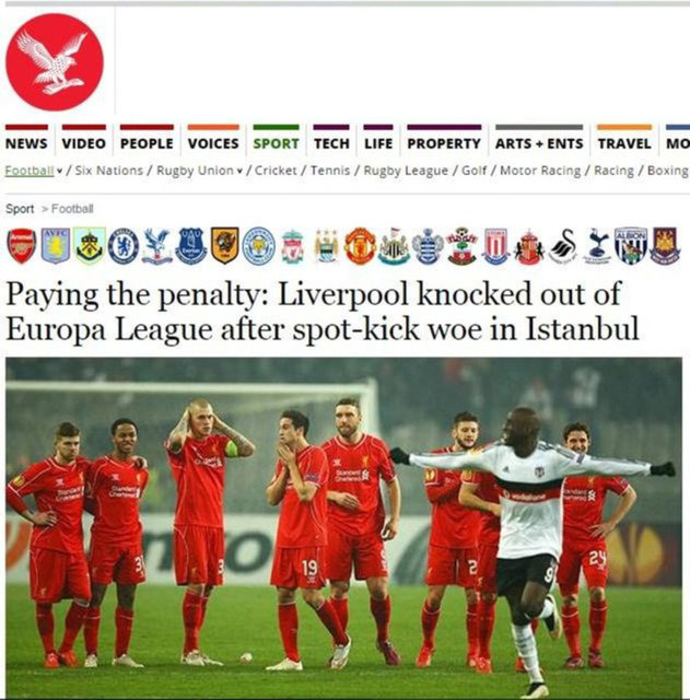 THE INDEPENDENT: "Liverpool, İstanbul'a mutlu bir dönüş yapamadı"