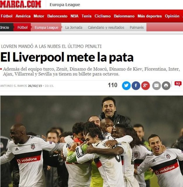 MARCA: "Liverpool devrildi"