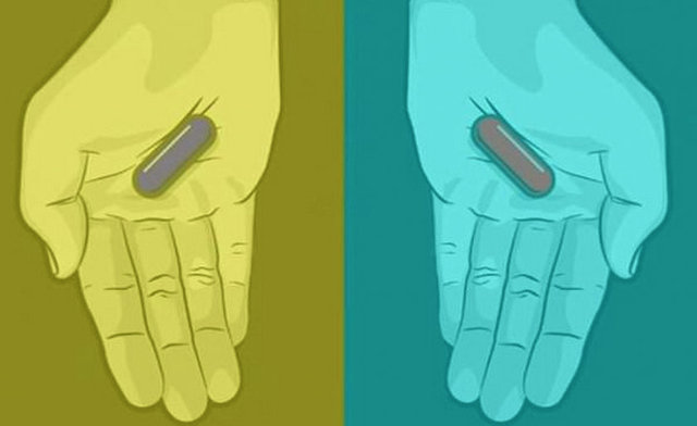 Bu ilaçlar hangi renk? - İlaçların rengi için kimileri kırmızı, mavi kimileri mavi, kırmızı iddiasına çözüm bulamazken bir de her iki ilacı da gri görenler var.