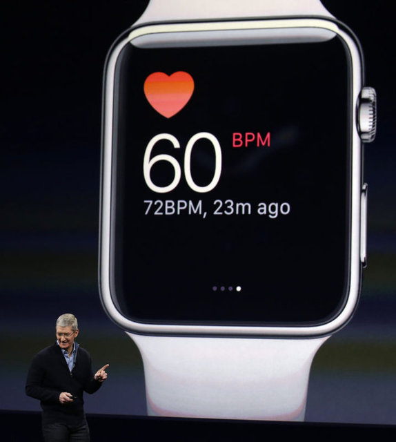 Apple Watch'da mikrofon ve hoparlör bulunuyor.