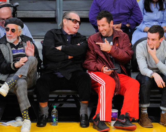 Jack Nicholson: 5; Adam Sandler: 0