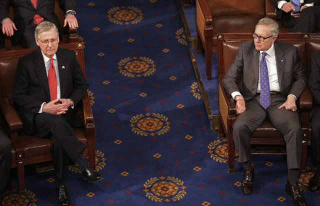 Mitch McConnell: 0; Harry Reid: 3