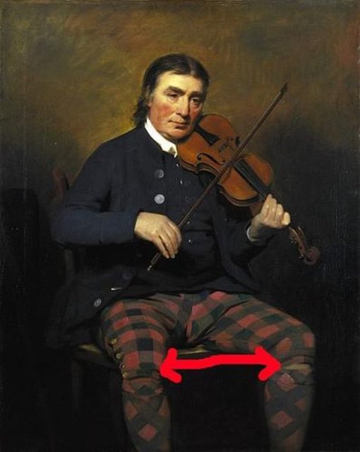 Henry Raeburn'ün Neil Gow portresi -