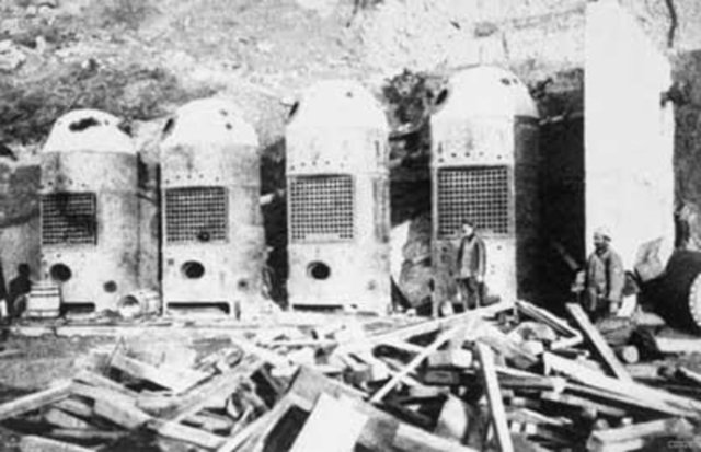 Anzak Koyu'nda inşa edilen su arıtma tesisi.