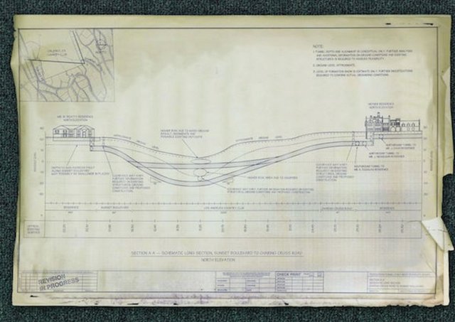 "muhtemelen 70'lerde yapılan tüneller bunlar".Bulunan ozalitte evlerin sahiplerinin K. Douglas, W. Beatty, J. Caan ve J.Nicholson olduğu yazıyor. Makalede,