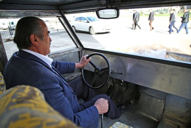 Cumhurbaşkanımızın sözü yere düşmesin diye bu arabayı imkansızlıklara rağmen, yılların getirdiği birikimimle yaptım.