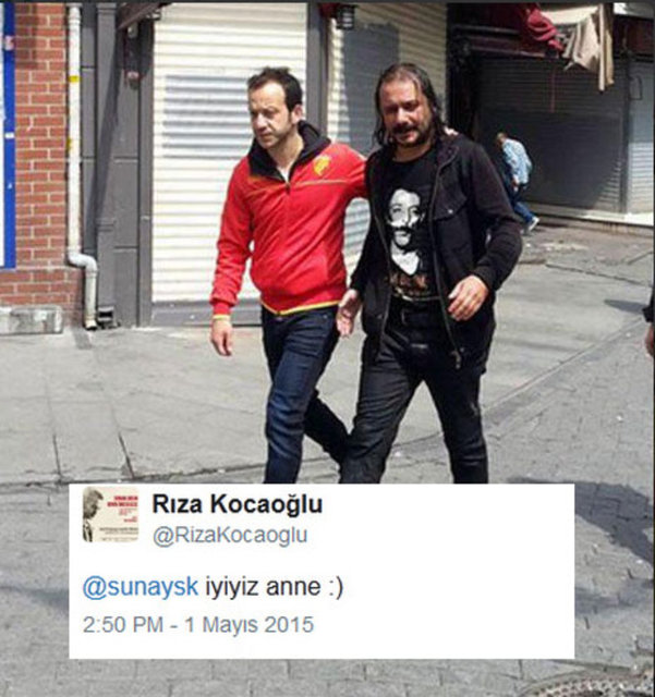 Twitter'dan  Serbes'in durumunun iyi olduğunu duyuran Kocaoğlu, annesine de "İyiyiz anne!" mesajı attı.